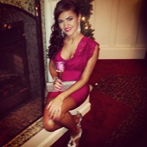BEBE Lace Bodycon Dress